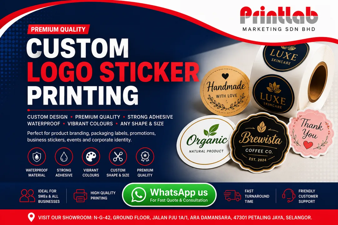 Premium Custom Size Label Printing Supplier in Petaling Jaya Selangor