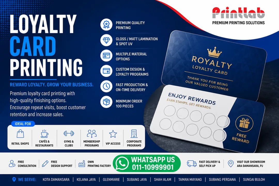 Premium Loyalty Card Printing in Petaling Jaya, Selangor