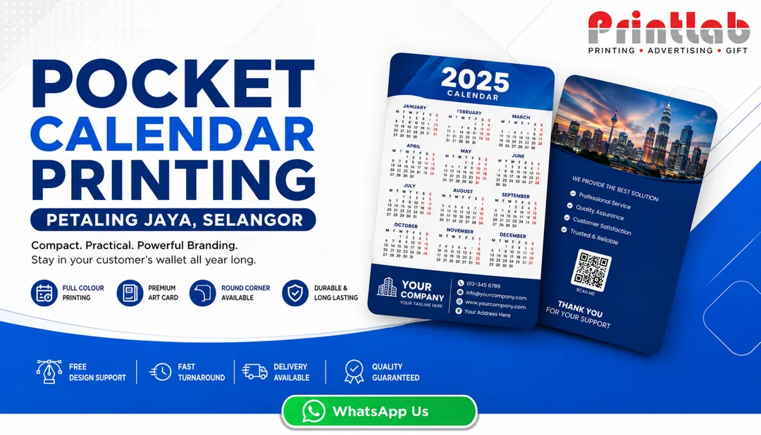 Pocket Calendar Printing Petaling Jaya Selangor Malaysia