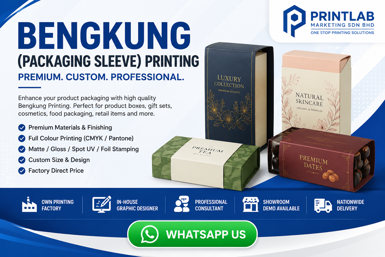 Custom Bengkung Packaging Sleeve Printing in Petaling Jaya by Printlab Marketing Sdn Bhd
