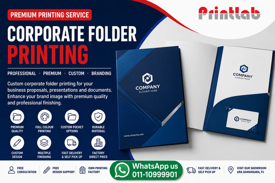 Custom Corporate Folder Printing Supplier in Petaling Jaya Selangor Malaysia