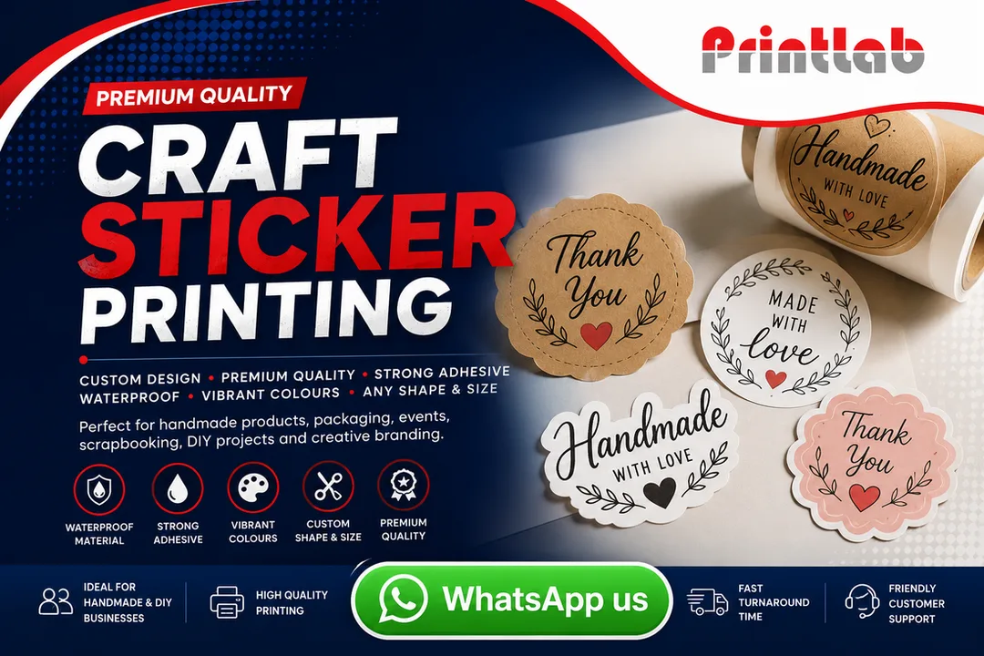 Premium Craft Sticker Printing in Petaling Jaya Selangor by Printlab Marketing