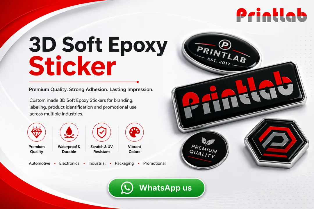 Premium 3D Soft Epoxy Sticker Printing Supplier in Petaling Jaya Selangor