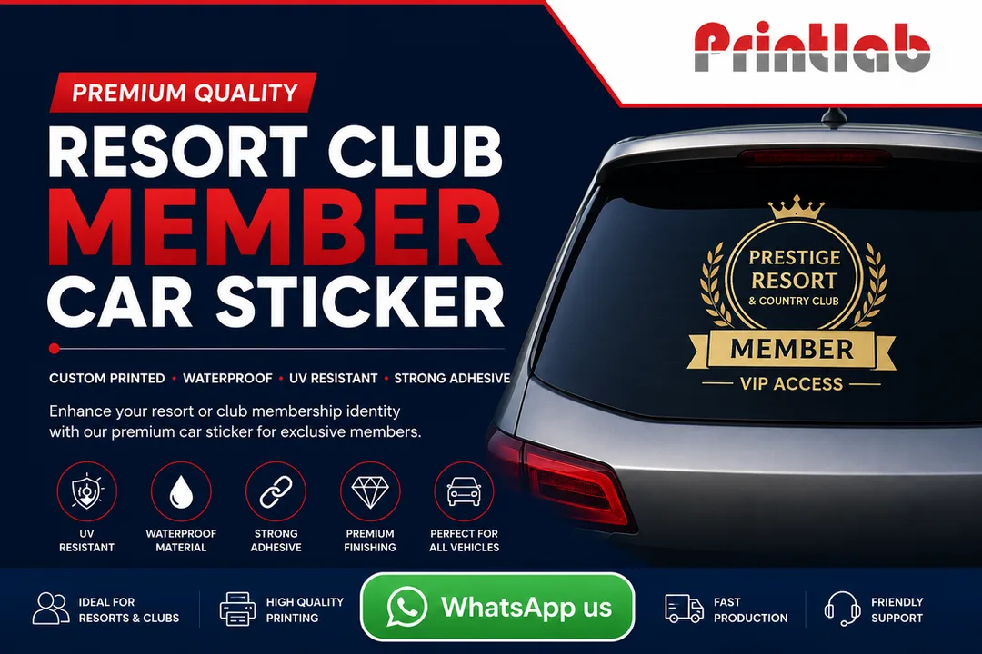 Premium Resort Club Member Car Sticker Printing Supplier in Petaling Jaya Selangor