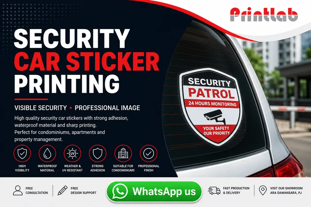 Premium Security Car Sticker Printing Supplier in Petaling Jaya Selangor