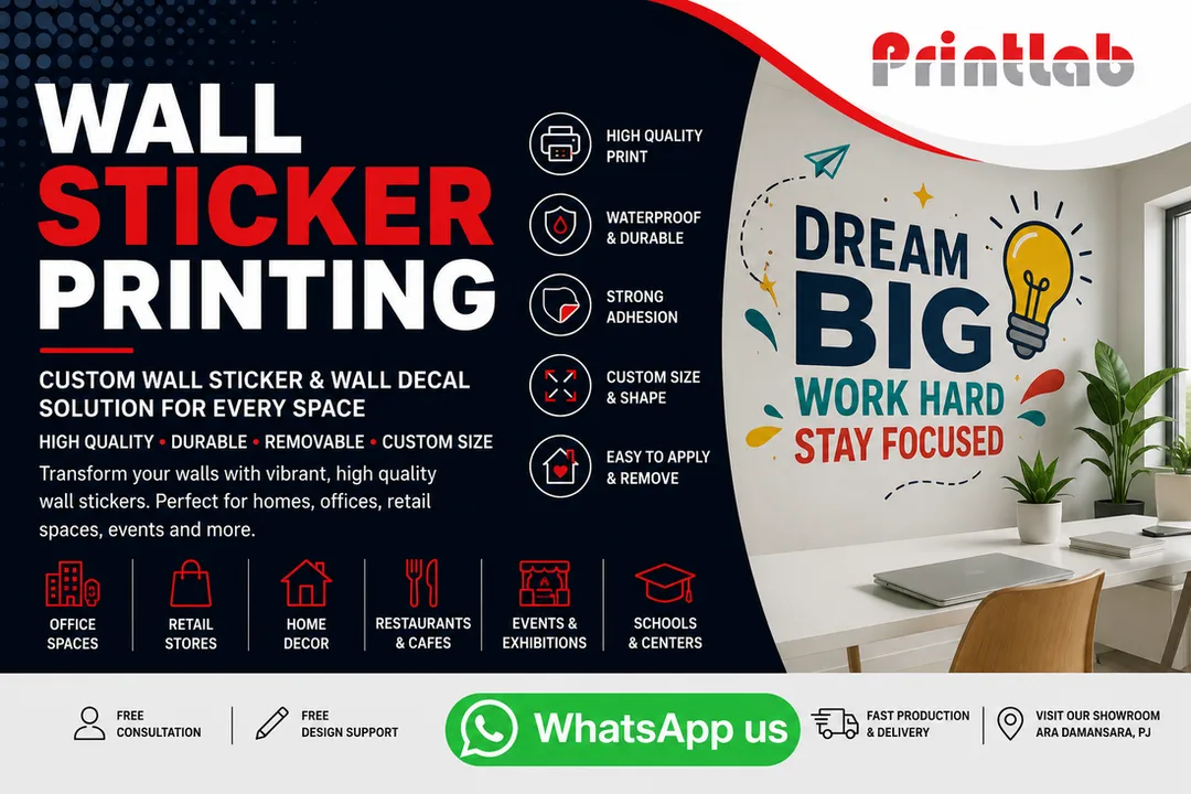 Custom Wall Sticker Printing Supplier in Petaling Jaya Selangor