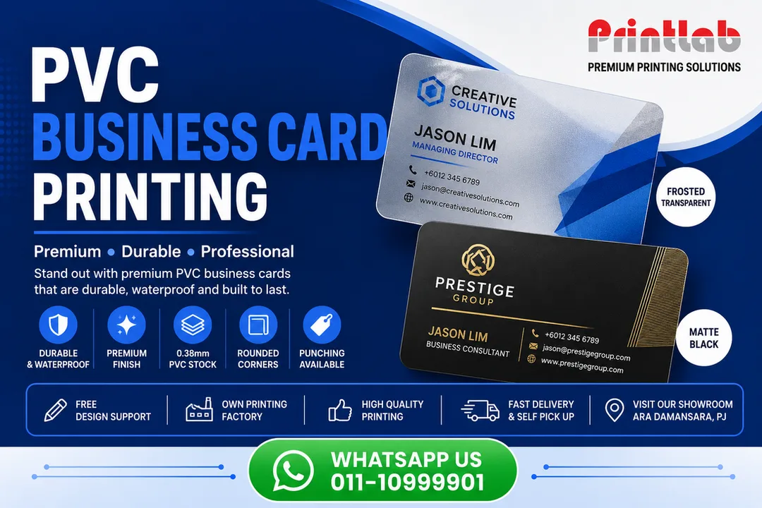 Premium PVC Business Card Printing in Petaling Jaya, Selangor