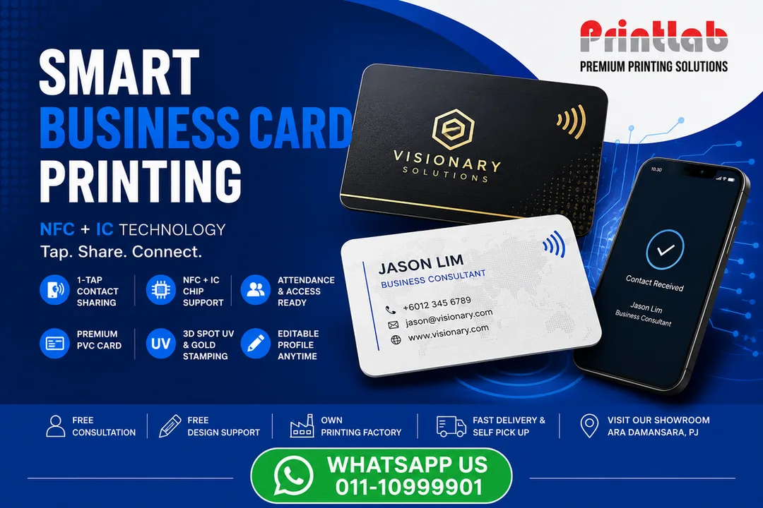 Premium Smart Business Card Printing in Petaling Jaya, Selangor
