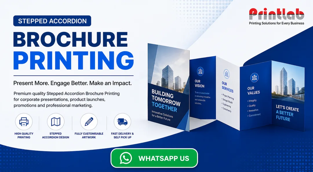 Stepped Accordion Brochure Printing Petaling Jaya Selangor Malaysia